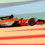 Adrian Quaife-Hobbs 2013 GP2 Sakhir circuit